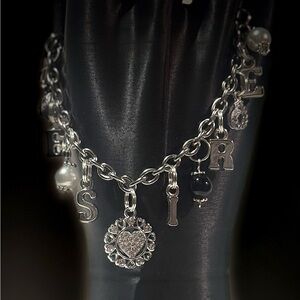 Elegant Silver Charm Bracelet